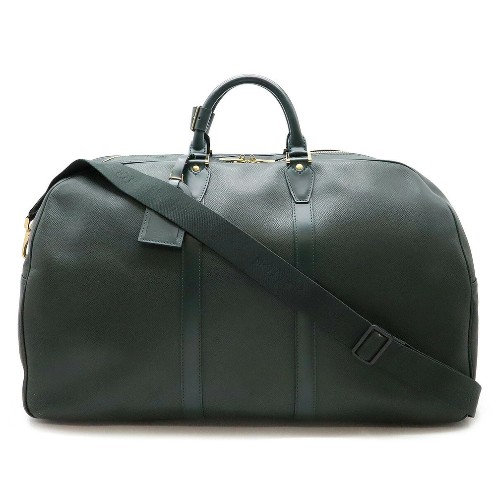 LOUIS VUITTON Taiga Kendall Boston Bag Travel Shoulder Leather Epicea